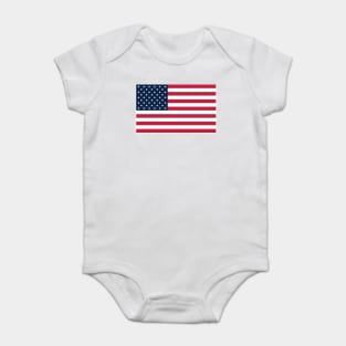 USA Flag Baby Bodysuit